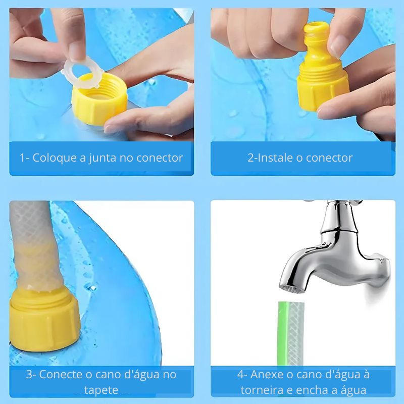 Piscina Jato de Água para Pets