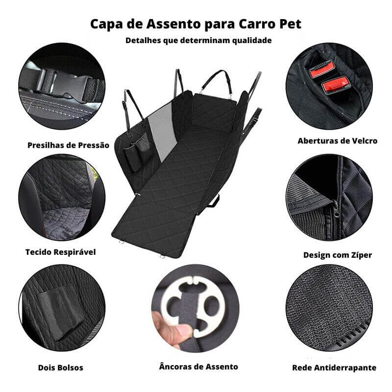 Capa Protetora para Carro Pet - 143×153CM