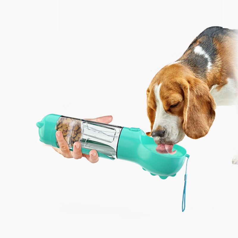 Garrafa de Água e Comida Portátil 3 em 1 para Cães- PetBottle